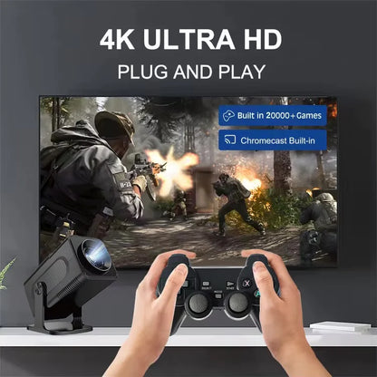 S40MAX Android 11 Gaming Projector 64GB TF Card Wireless Gaming Controller Dual WIFI 1280*720P Home Theater Portable Projector