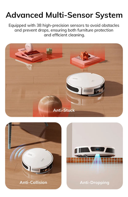 ILIFE V20 Robot Vacuum Cleaner, 5000Pa suction, SOF LiDAR Smart Navigation, APP Control, Customizable cleaning, Self charging