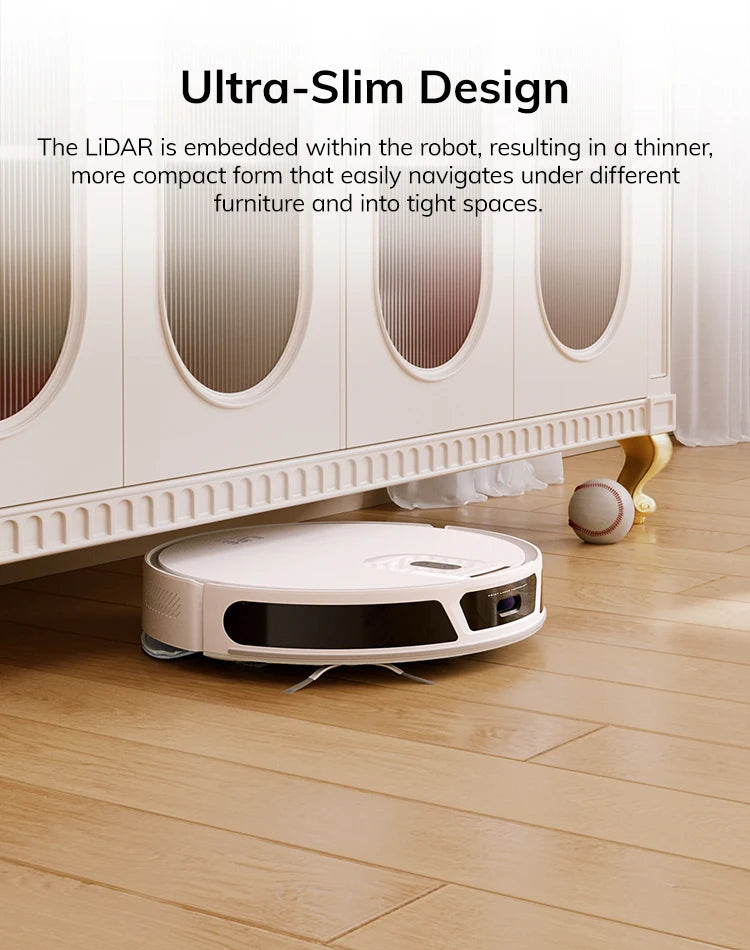 ILIFE V20 Robot Vacuum Cleaner, 5000Pa suction, SOF LiDAR Smart Navigation, APP Control, Customizable cleaning, Self charging